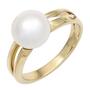 Damen Ring 585 Gold Gelbgold 1 S��wasser-Zuchtperle (Gr��e: 56) 