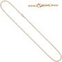 Kugelkette 585 Rotgold 2 mm - 42 cm Halskette Karabiner 