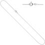 Ankerkette 333 Wei�gold 1,3 mm 38 cm Gold Kette Halskette Federring 