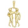 Kettenanhnger Sternzeichen Zwilling 333 Gelbgold 