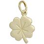 Kinder Anh�nger Kleeblatt 333 Gold Gelbgold Gl�cksbringer