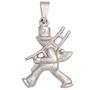 Kinder Anh�nger Schornsteinfeger 925 Sterling Silber rhodiniert 