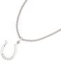 Kinder Anh�nger Hufeisen 925 Sterling Silber 5 Zirkonia Kinderanh�nger