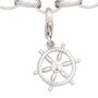 Einh�nger Charm Steuerrad 925 Sterling Silber rhodiniert 