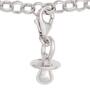 Einh�nger Charm Schnuller 925 Sterling Silber rhodiniert 
