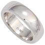 Damen Ring 925 Sterling Silber, rhodiniert, ca. 6,5 mm breit (Gr��e: 52) 