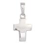Anh�nger Kreuz 925 Sterling Silber rhodiniert 13,1 mm hoch 