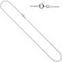 Ankerkette 925 Sterling Silber rhodiniert 1,5 mm 50 cm Halskette 