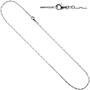 Gliederkette 925 Sterling Silber 1,4 mm 45 cm Halskette Karabiner