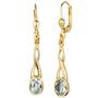 Boutons 585 Gold Gelbgold 2 Aquamarine Ohrringe Ohrh�nger 