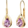 Boutons 333 Gold Gelbgold 2 Amethyste Ohrringe Ohrh�nger 