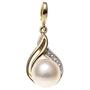 Anh�nger 585 Gelbgold 1 S��wasser Perle 1 Diamant Brillant