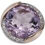 Anh�nger rund 585 Rotgold 16 Diamanten Brillanten 1 Amethyst lila
