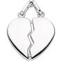 Anh�nger Partner-Anh�nger geteiltes Herz 2-teilig 925 Sterling Silber