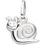 Kinder Anh�nger Schnecke 925 Sterling Silber teil matt Kinderanh�nger