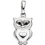 Kinder Anh�nger Eule 925 Sterling Silber mit Lackeinlage