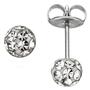 Ohrstecker Kugel Edelstahl SWAROVSKI� ELEMENTS Kugelohrstecker 