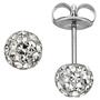 Ohrstecker Kugel Edelstahl mit SWAROVSKI� ELEMENTS 5,1 mm 
