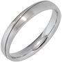 Partner Ring 925 Sterling Silber, rhodiniert, mattiert (Gr��e: 64) 