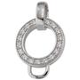 Anh�nger Carrier Tr�ger f�r Charms 925 Sterling Silber mit Zirkonia 