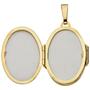 Medaillon oval mit Blumen Muster 333 Gold Gelbgold zum �ffnen f�r 6 Fotos