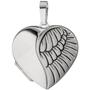 Medaillon Herz f�r 2 Fotos 925 Sterling Silber matt Anh�nger zum �ffnen