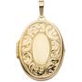 Medaillon oval f�r 2 Fotos 925 Silber gold vergoldet Anh�nger zum �ffnen
