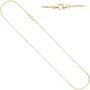 Criss-Cross Kette 333 Gelbgold 1,3 mm 42 cm Goldkette Karabiner 