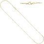 Criss-Cross Kette 333 Gelbgold 1,3 mm 45 cm Gold Halskette Karabiner 