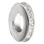 Anh�nger 925 Sterling Silber rhodiniert mit Zirkonia rundum