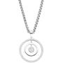 Anh�nger rund 925 Sterling Silber rhodiniert mit Zirkonia