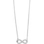 Collier Kette mit Anh�nger Unendlichkeit 925 Silber mit Zirkonia 41 cm