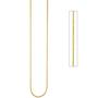 Halskette Edelstahl gelbgold farben beschichtet 1,9 mm 47 cm Karabiner