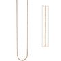 Halskette Edelstahl rotgold farben beschichtet 2,2 mm 47 cm Kette