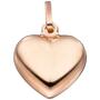 Anh�nger Herz 925 Silber Rotgold vergoldet Herzanh�nger 