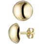 Ohrstecker rund 925 Sterling Silber gold vergoldet Ohrringe 
