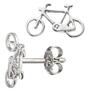 Kinder Ohrstecker Fahrrad Bike 925 Sterling Silber Ohrringe Kinderohrringe 