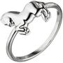 Kinder Ring Pferd 925 Sterling Silber Kinderring. Pferdering (Gr��e: 46) 