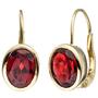 Boutons 333 Gelbgold 2 Granate rot Ohrringe Ohrh�nger Granatohrringe 