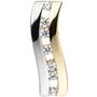 Anh�nger 333 Gold Gelbgold bicolor mit Zirkonia Goldanh�nger 