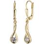 Ohrh�nger 333 Gold Gelbgold 2 Zirkonia Ohrringe Boutons Goldohrringe 