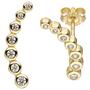 Ohrstecker 333 Gold Gelbgold mit Zirkonia Ohrringe Goldohrringe 