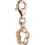 Einh�nger Charm Blume 925 Sterling Silber rotgold vergoldet 