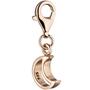 Einh�nger Charm Mond 925 Sterling Silber rotgold vergoldet 