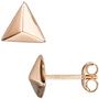 Ohrstecker dreieckig 925 Sterling Silber rotgold vergoldet Ohrringe 