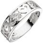 Damen Ring Herz Herzen, 925 Sterling Silber mit Zirkonia (Gr��e: 60) 