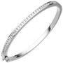 Armreif Armband oval 925 Sterling Silber mit Zirkonia Silberarmband 