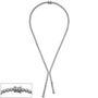 Collier Halskette 925 Sterling Silber mit Zirkonia 42 cm Silberkette 