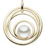 Anh�nger rund 585 Gold Gelbgold 1 S��wasser Perle Perlen Anh�nger 