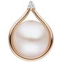 Anh�nger 585 Gold Rotgold 1 S��wasser Perle 1 Diamant Brillant 
